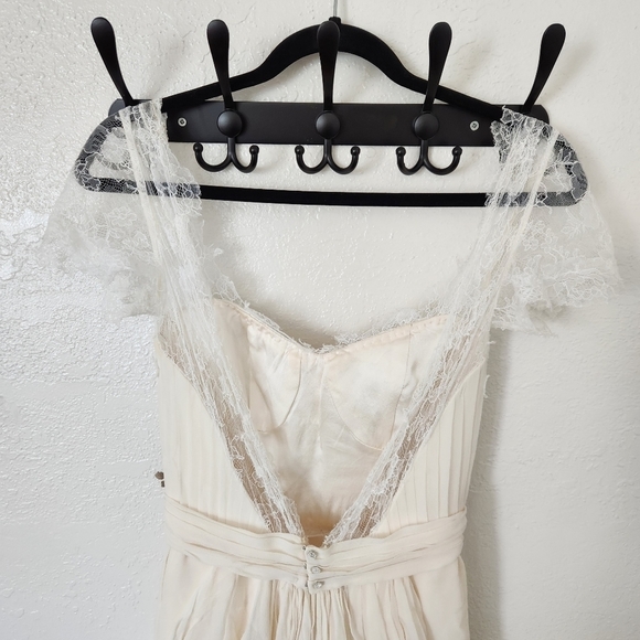 CUSTOM Wedding Gown 2 Whimsical Lace Applicae Flowy - Picture 8 of 16